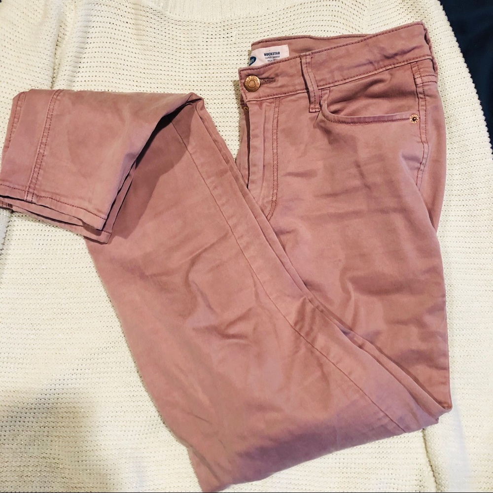 Dusty Pink TALL Skinny Jeans.